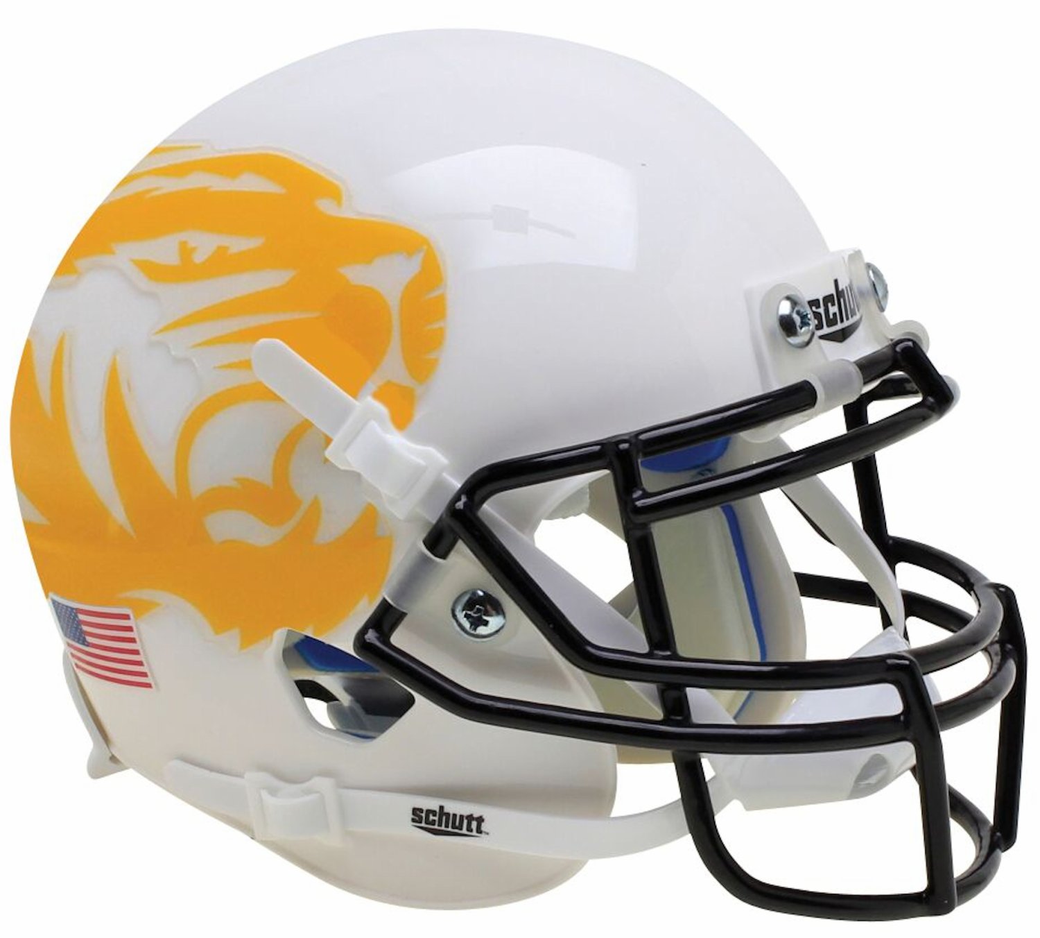 Missouri Tigers Full Xp Replica Football Helmet Schutt White