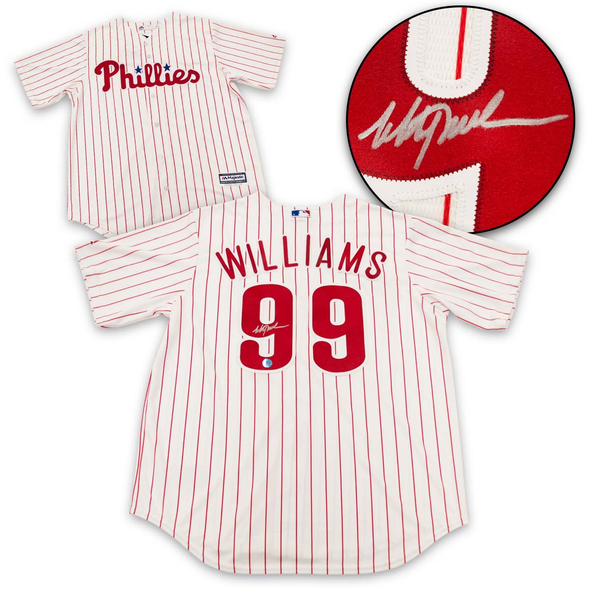 Mitch Williams autographed Baseball Card (Philadelphia Phillies