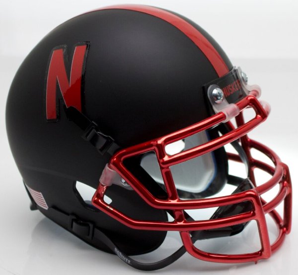 Nebraska Cornhuskers Full Xp Replica Football Helmet Schutt Chrome