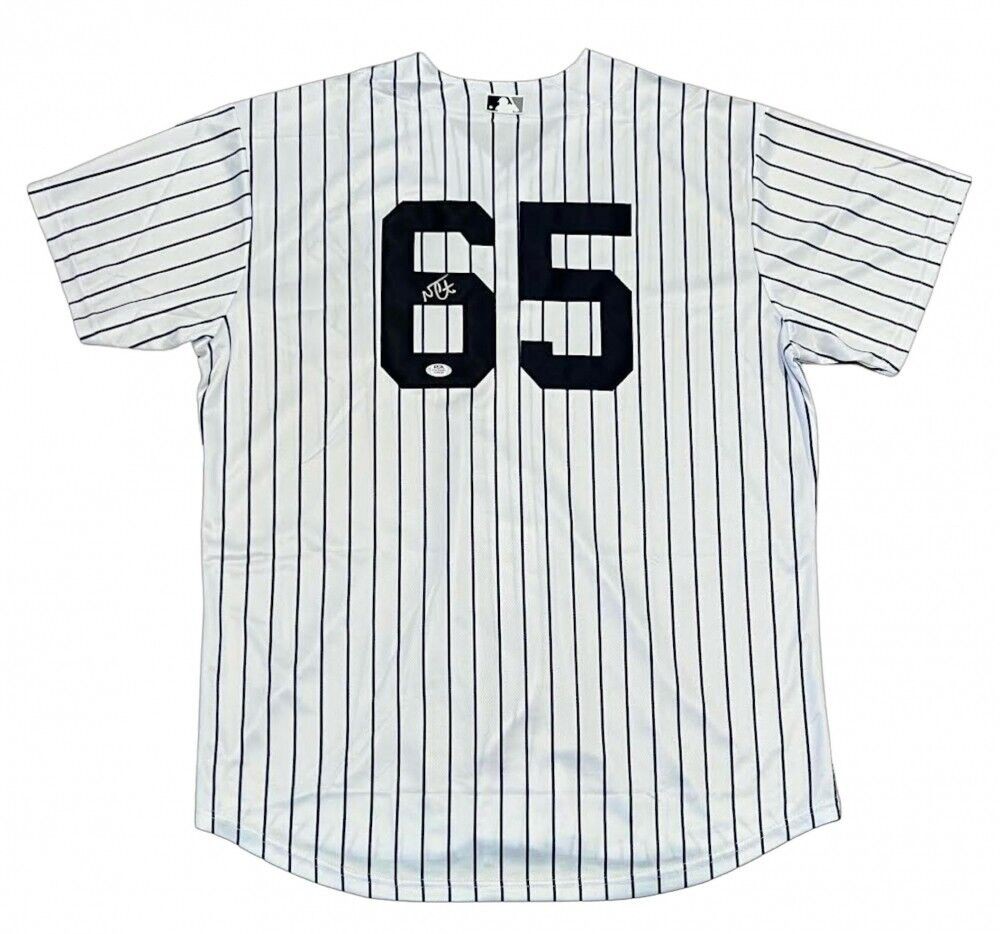 Nestor Cortes New York Yankees Autographed Replica Home Jersey (psa Auth)