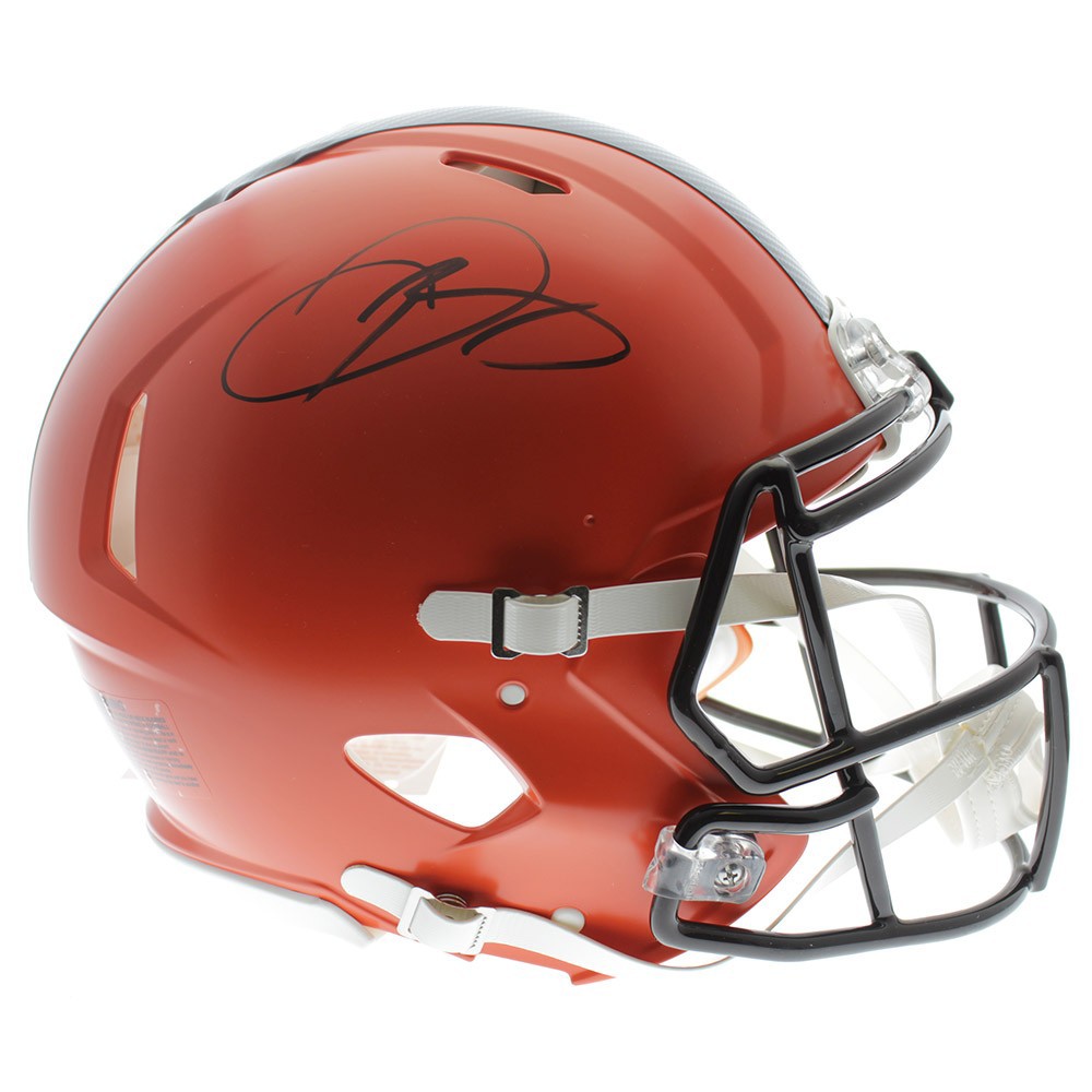 Odell Beckham Jr. Cleveland Browns Autographed Signed Riddell Full Size  Authentic Speed Helmet - JSA Authentic