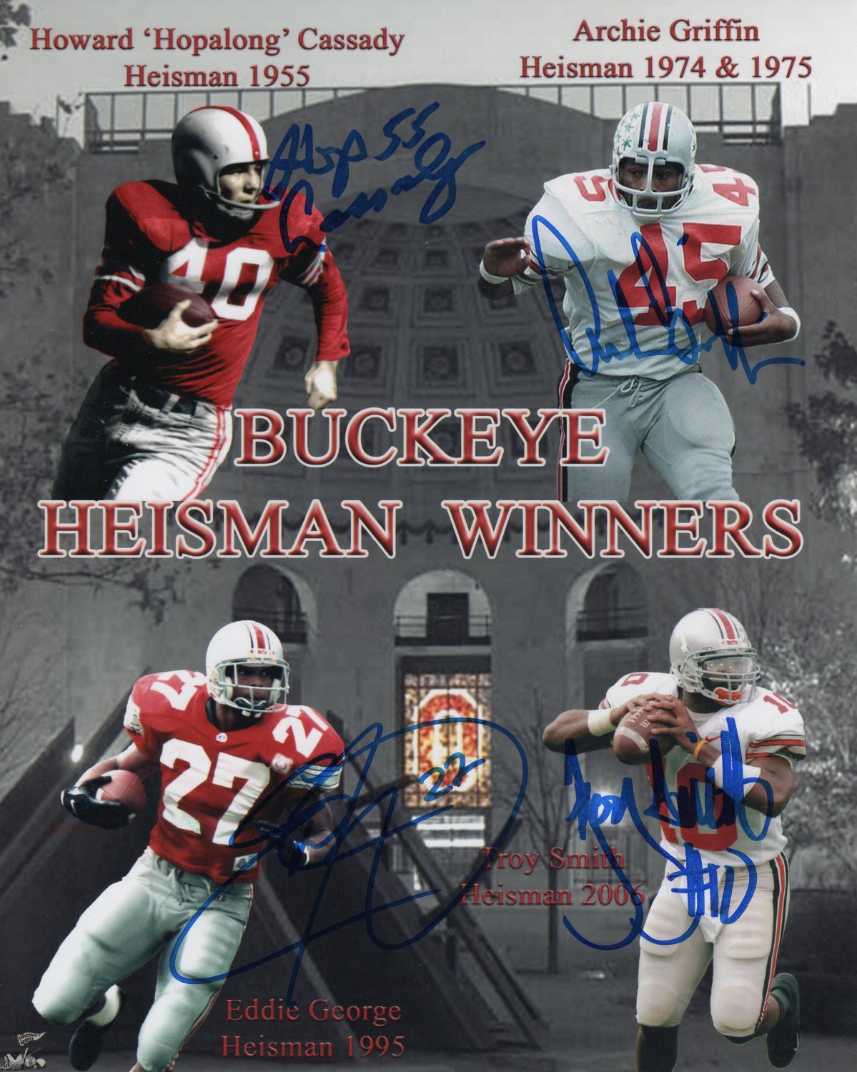 Ohio State Heisman Winners 81 8x10 Autographed Signed Photo