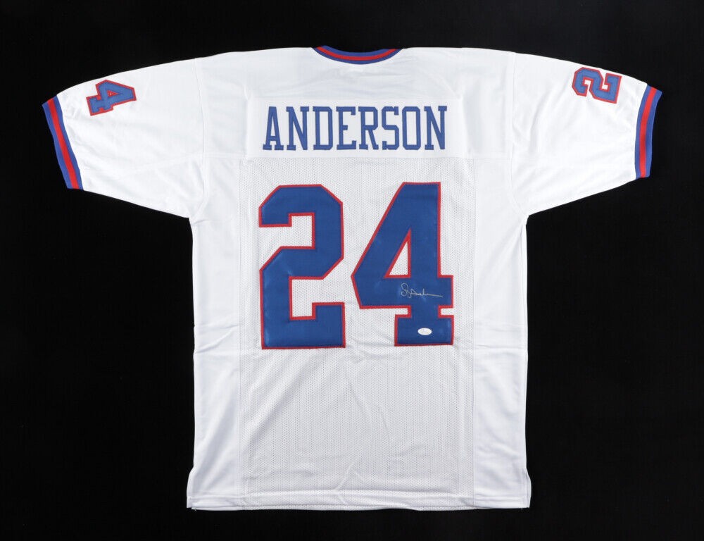 Ottis O.J Anderson Signed New York Giants White Home Throwback Jersey –  Super Sports Center
