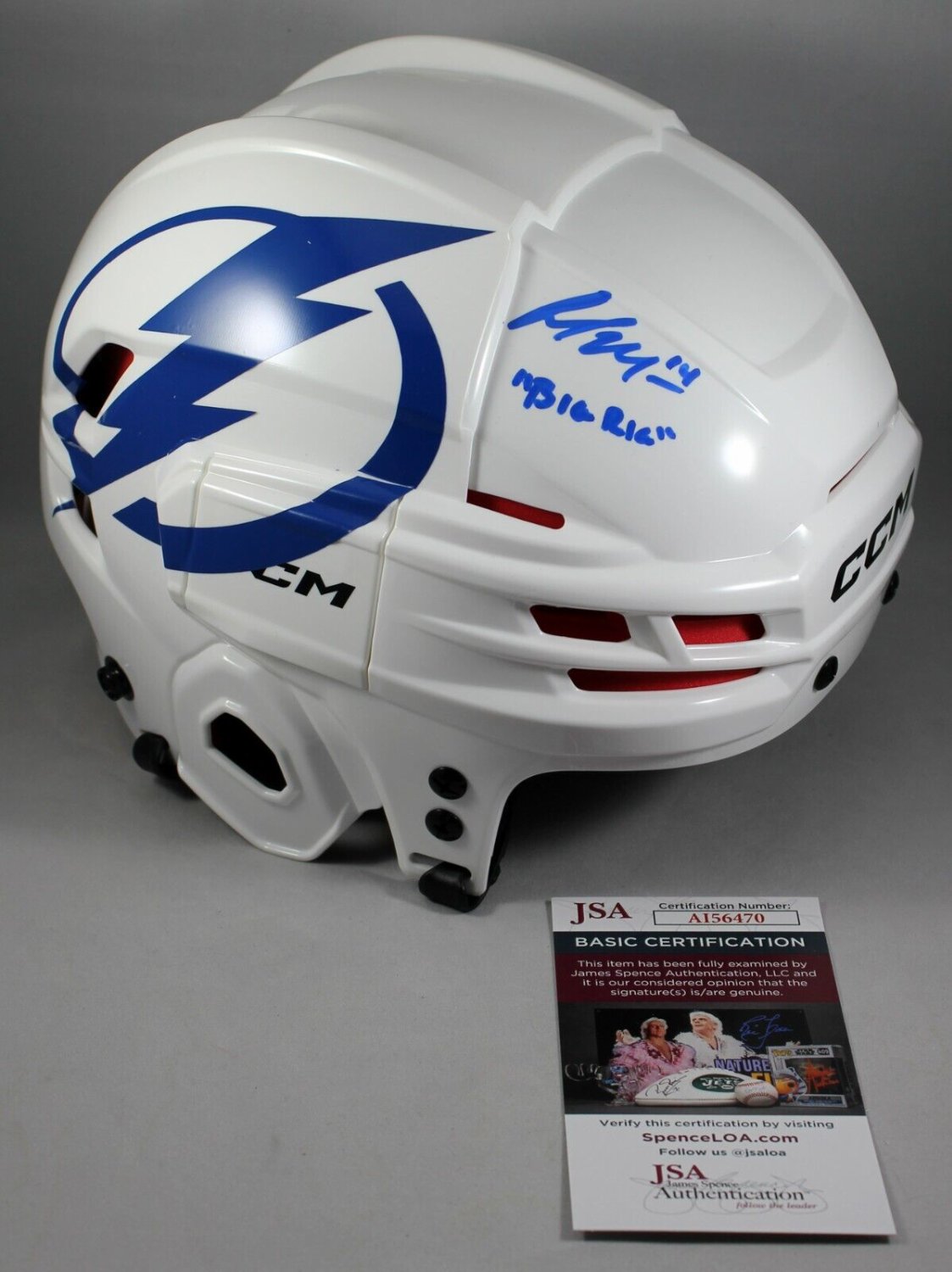 Pat Maroon Autographed Signed Full-Size Tampa Bay Lightning Stadium Series  Helmet Fs JSA COA