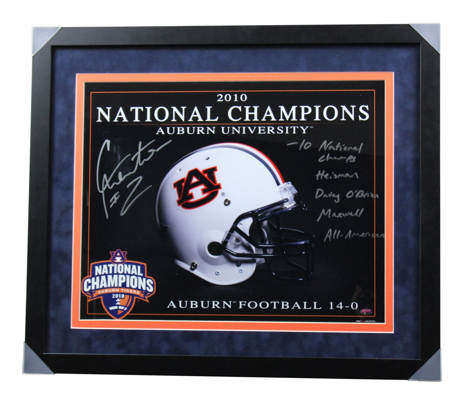 Bo Jackson Autographed and Framed Auburn Tigers Jersey