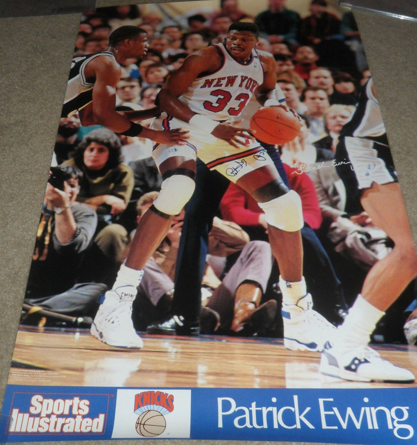 Patrick Ewing Autographed Signed Poster New York Knicks ...