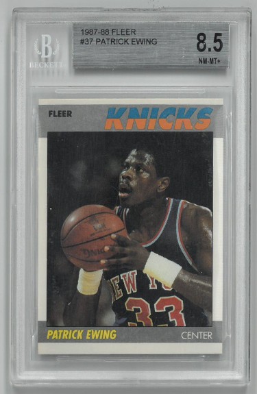 Patrick Ewing New York Knicks 1987 88 Fleer Basketball Card 37