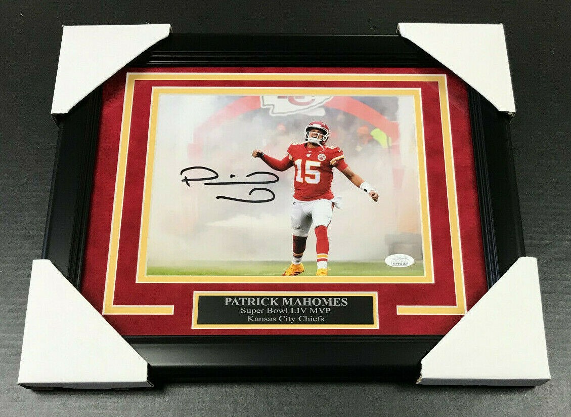 Patrick Mahomes Autographed Signed Chiefs Smoke Signed 8X10 Framed