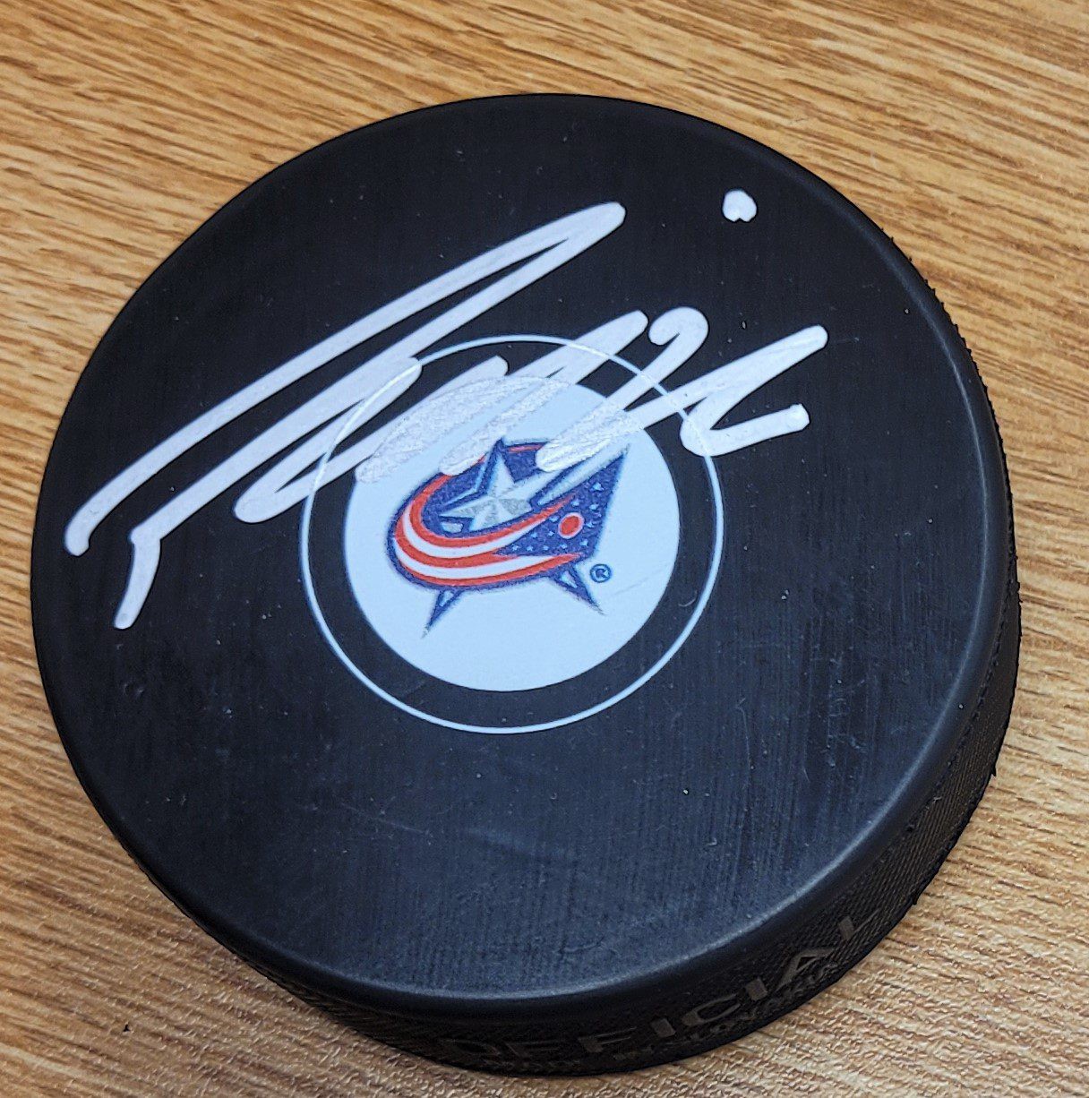 columbus blue jackets hockey puck