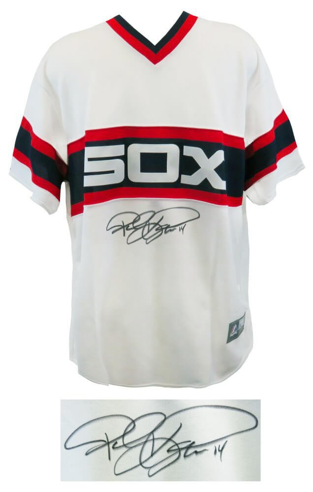 Paul Konerko Autographed Signed Chicago White Sox White Throwback Majestic  Replica Baseball Jersey