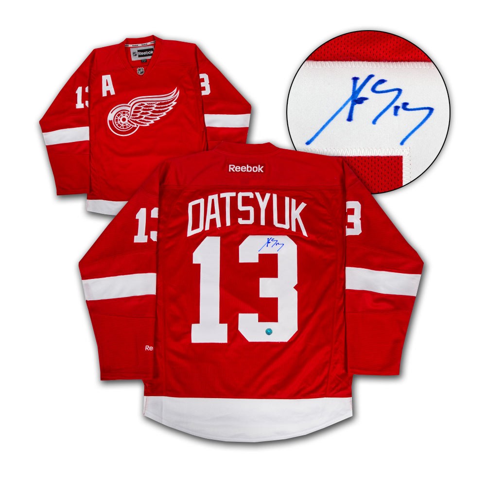 Pavel Datsyuk Detroit Red Wings Autographed Signed Reebok Premier