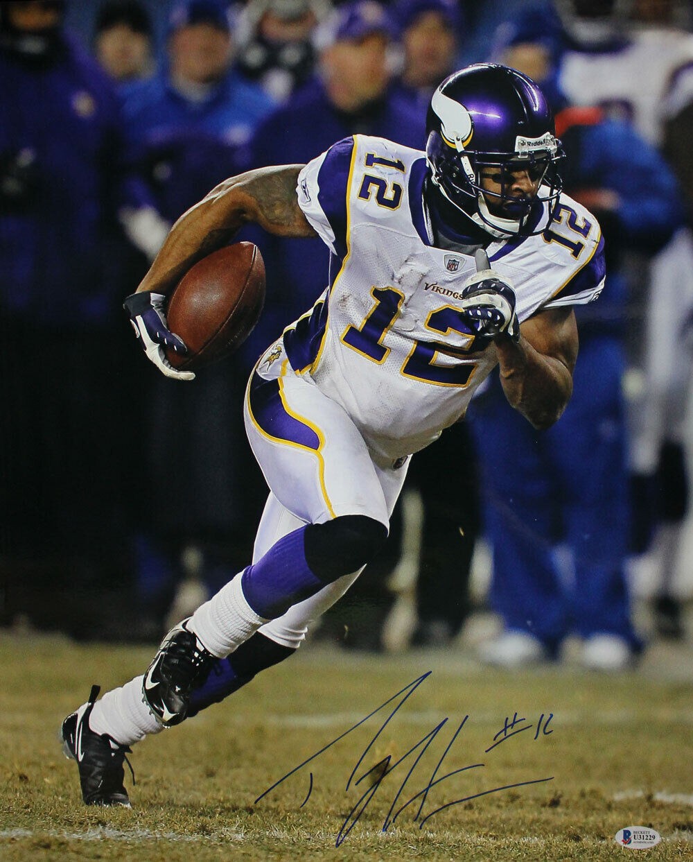 Percy Harvin Autographed Signed Minnesota Vikings 16X20 Photo Beckett