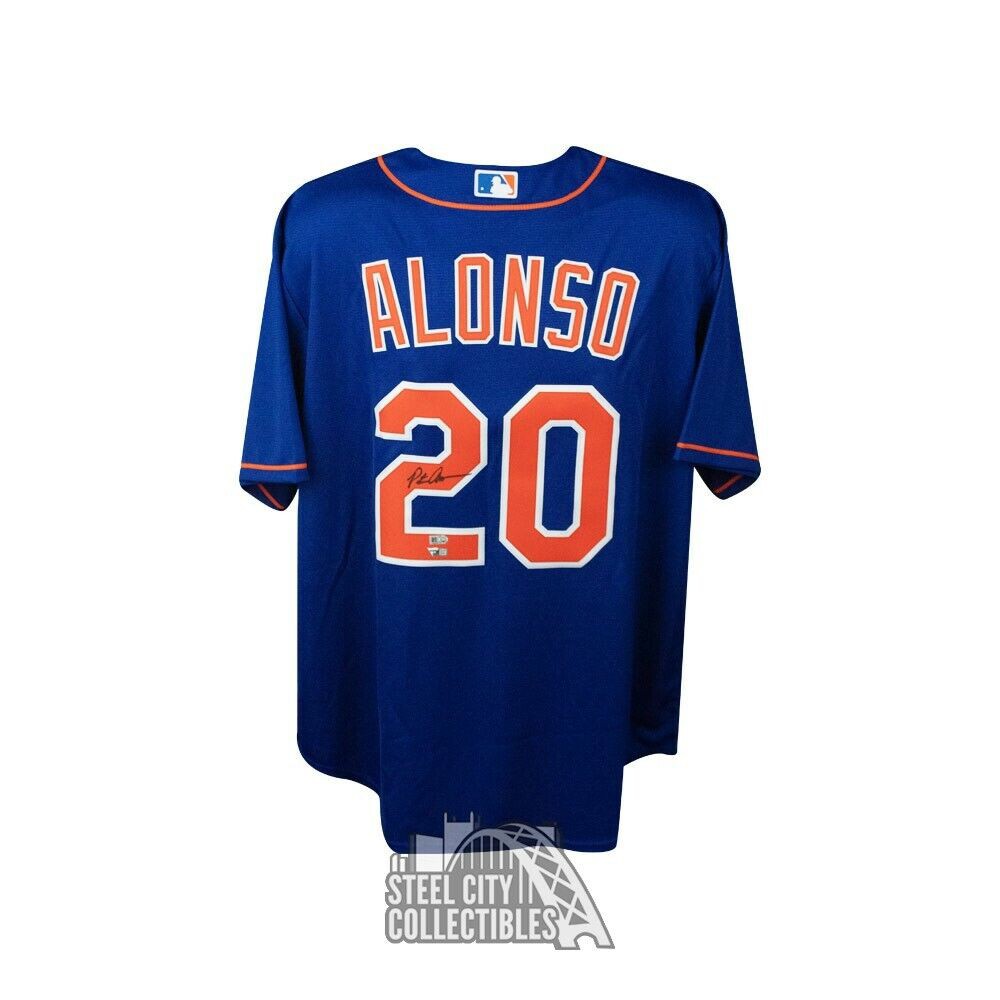Pete Alonso Autographed Signed New York Mets Nike Authentic Jersey  (Fanatics)