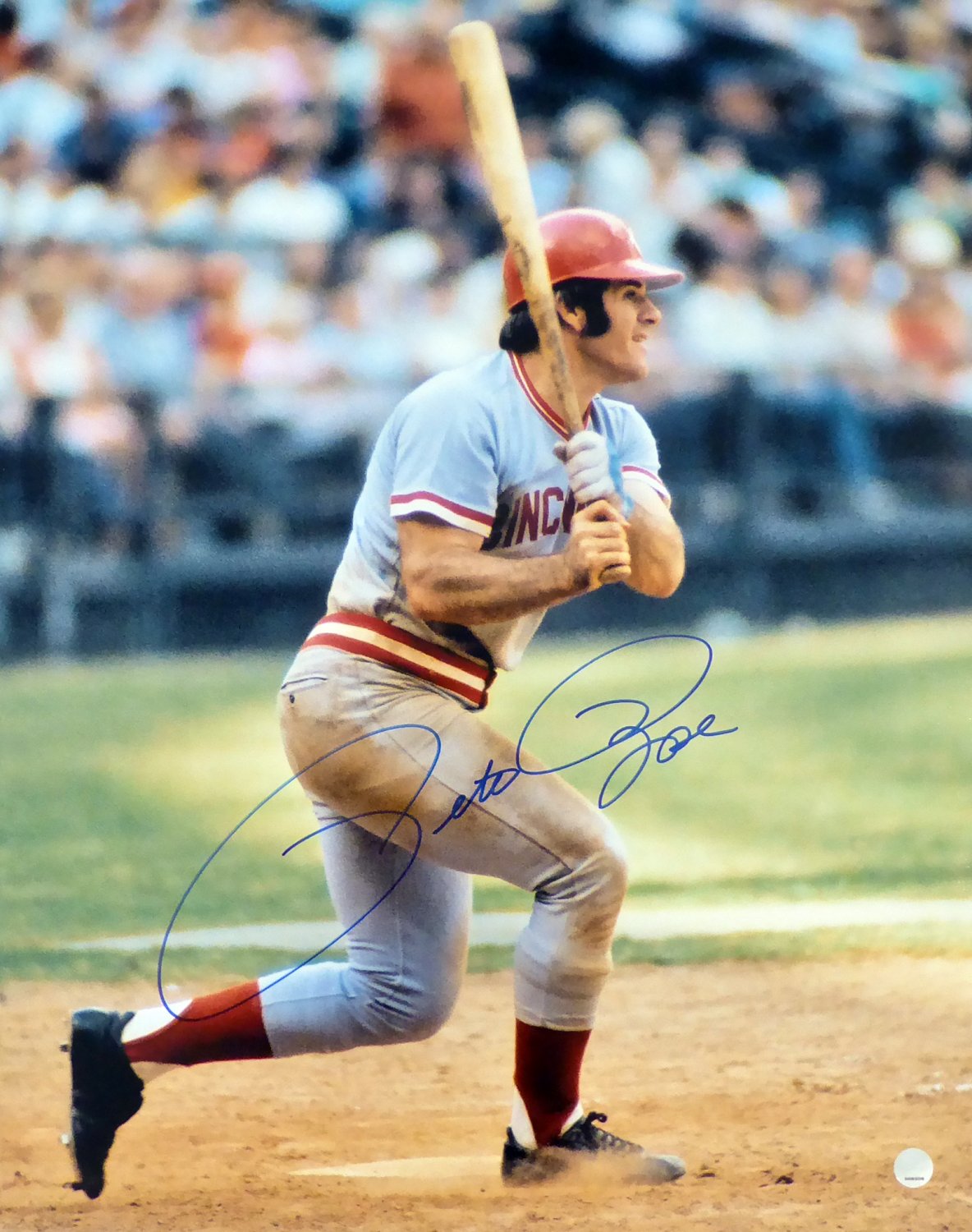 Pete Rose Autographed Signed 16x20 Photo Cincinnati Reds PR Holo