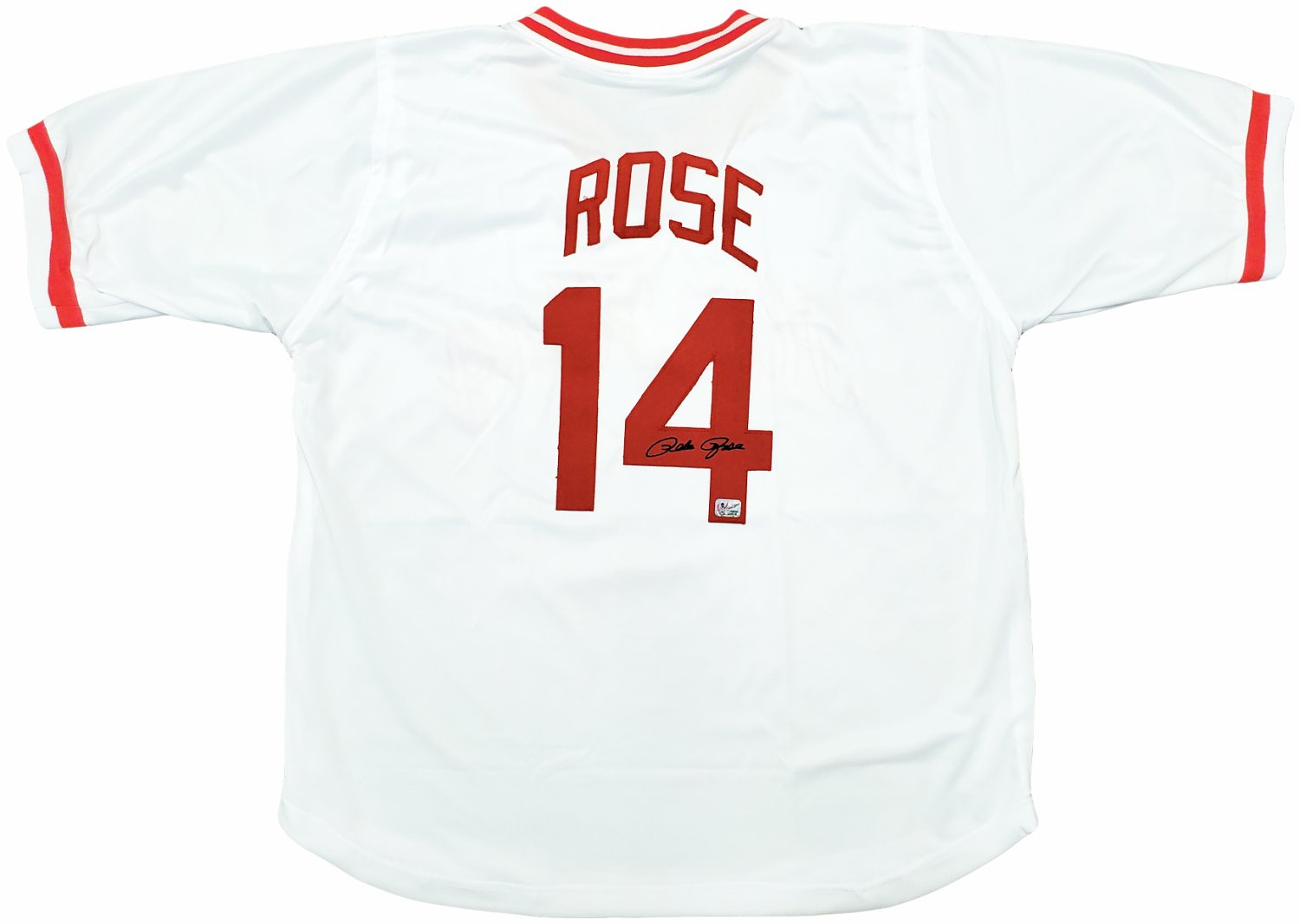 Cincinnati Reds Pete Rose Autographed Framed White Jersey PR Holo