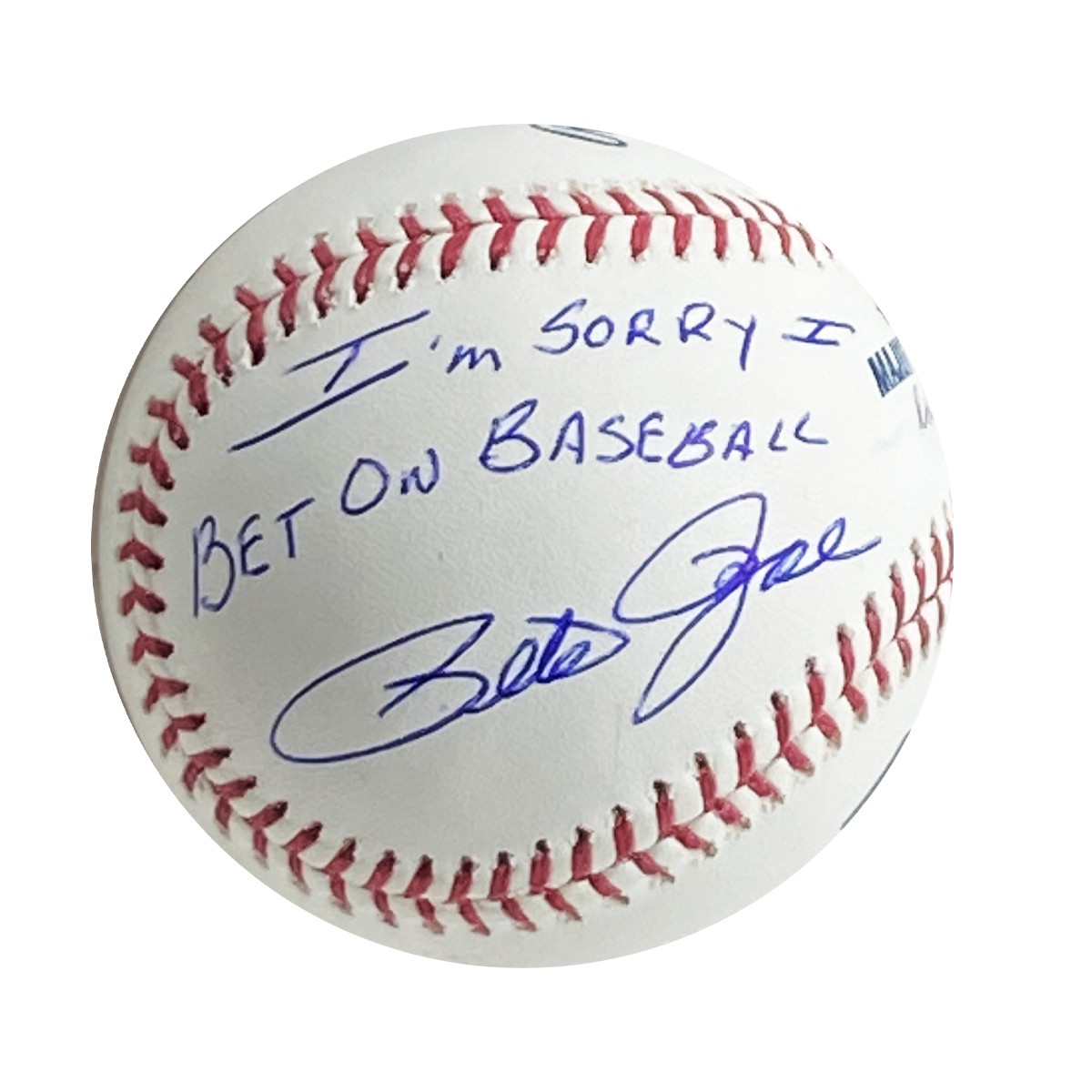 Signed pete rose baseball