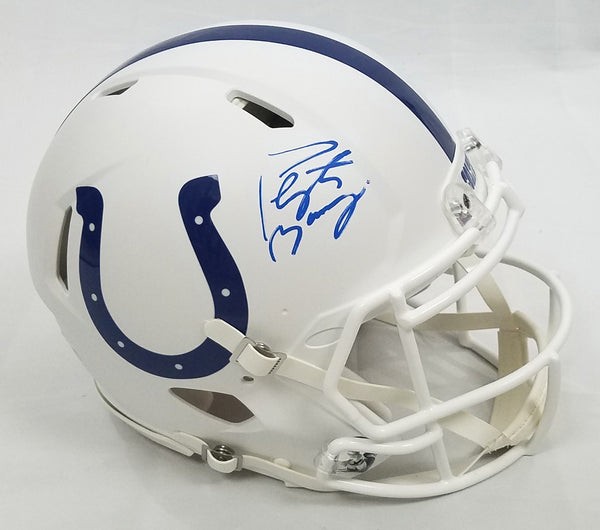 Peyton Manning Autographed and Framed White Colts Jersey