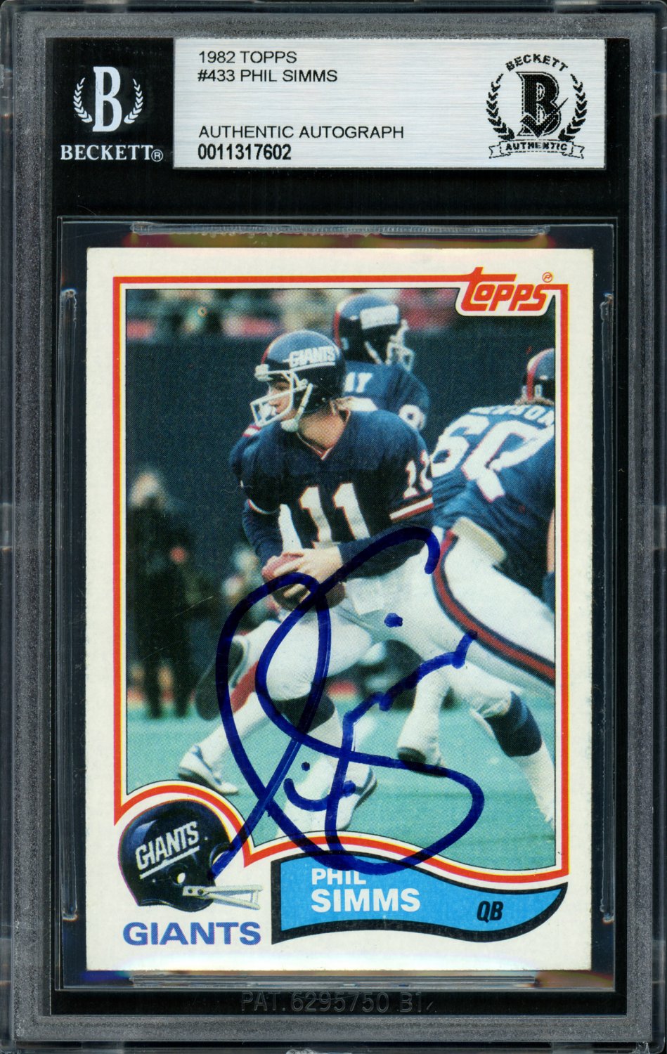 phil simms autographed jersey