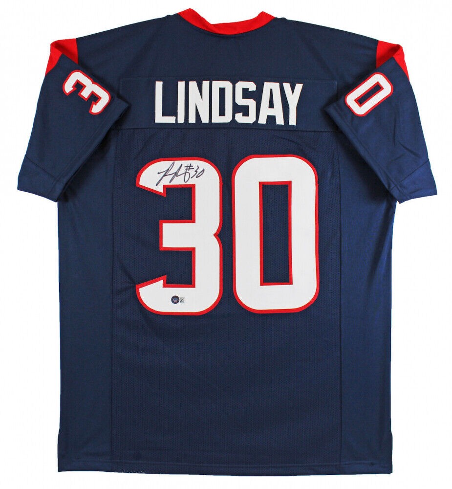 Phillip Lindsay Autographed Signed Houston Texans Jersey (Beckett Holo)  2018 Pro Bowl R.B.