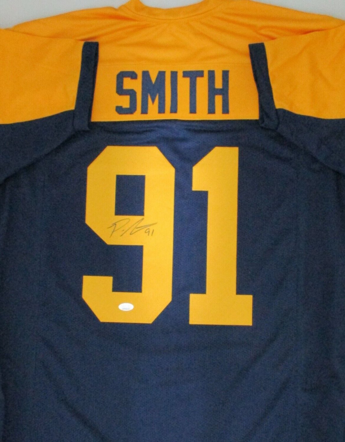Preston Smith Autographed Signed Packers #91 Acme Throwback Custom