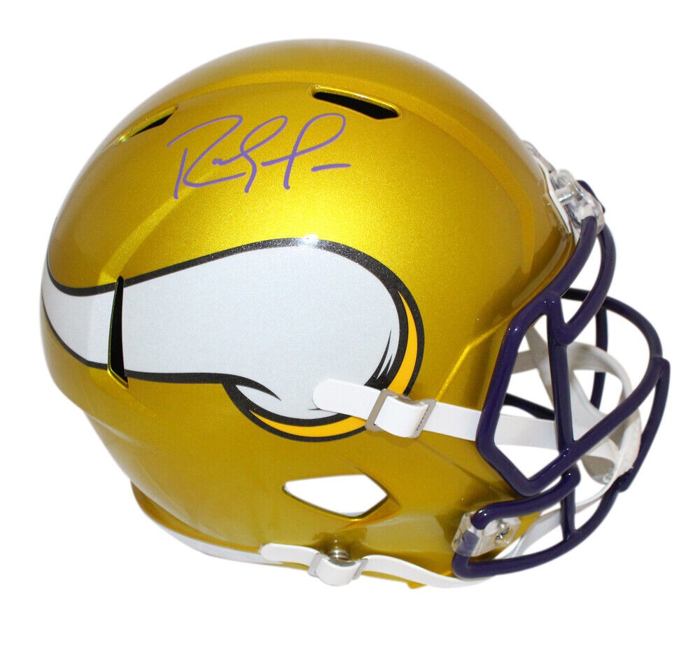 Randy Moss Autographed Signed Minnesota Vikings Flash F/S Helmet Beckett