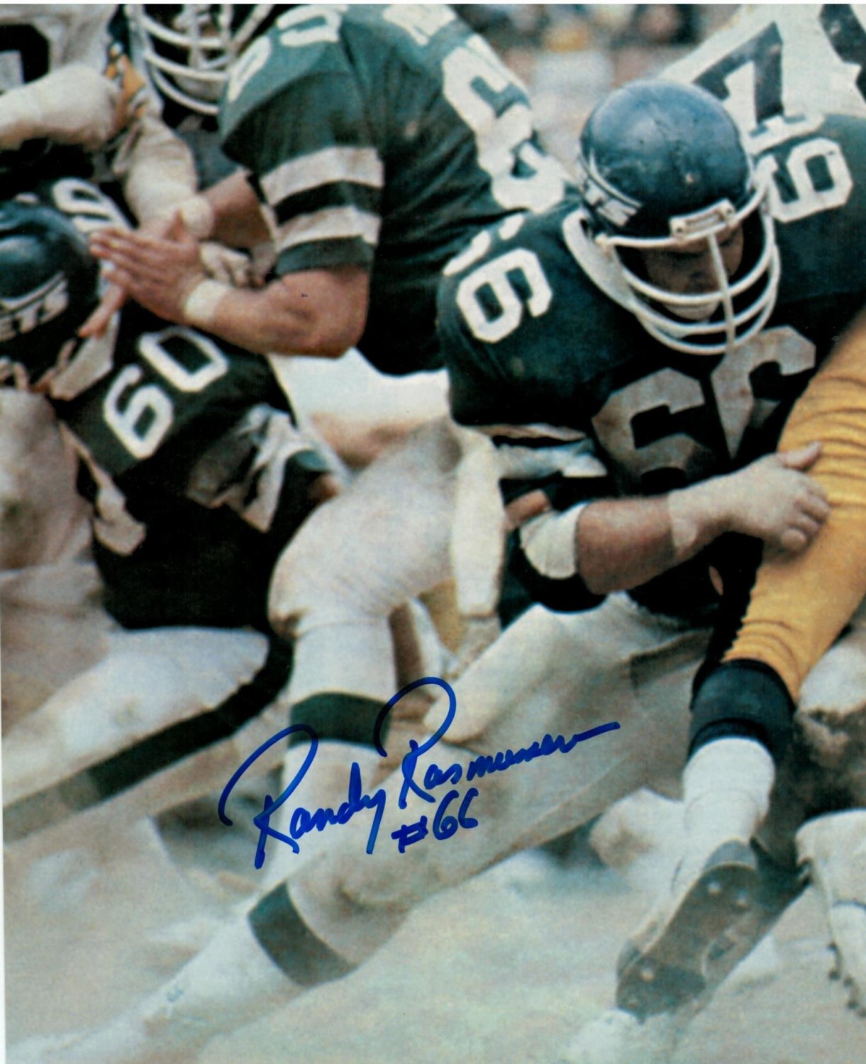 Randy Rasmussen New York Jets Autographed Signed 8x10 Photo