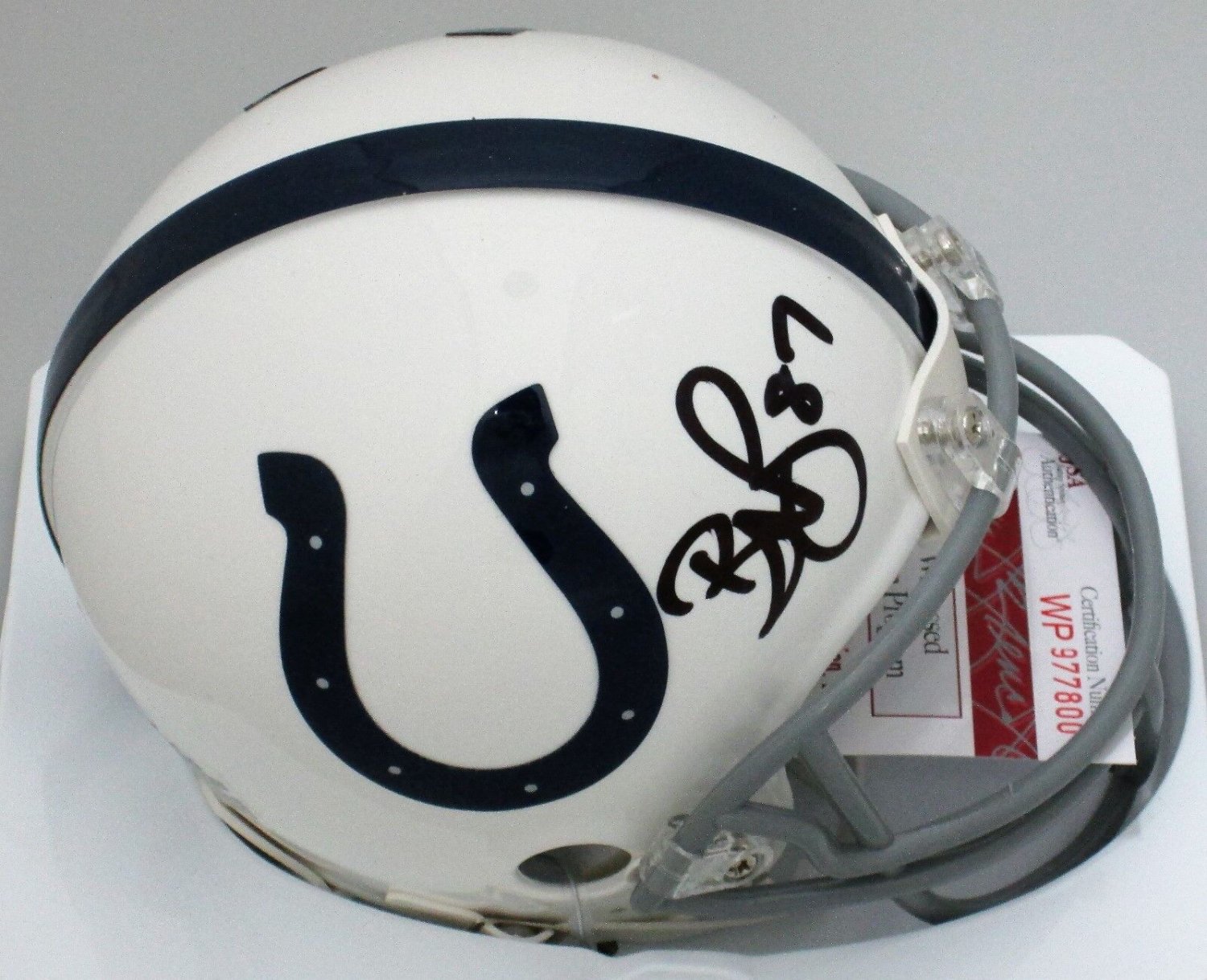 Reggie Wayne Autographed Signed Colts #87 Mini Helmet Auto - Sb Xli Champ -  JSA