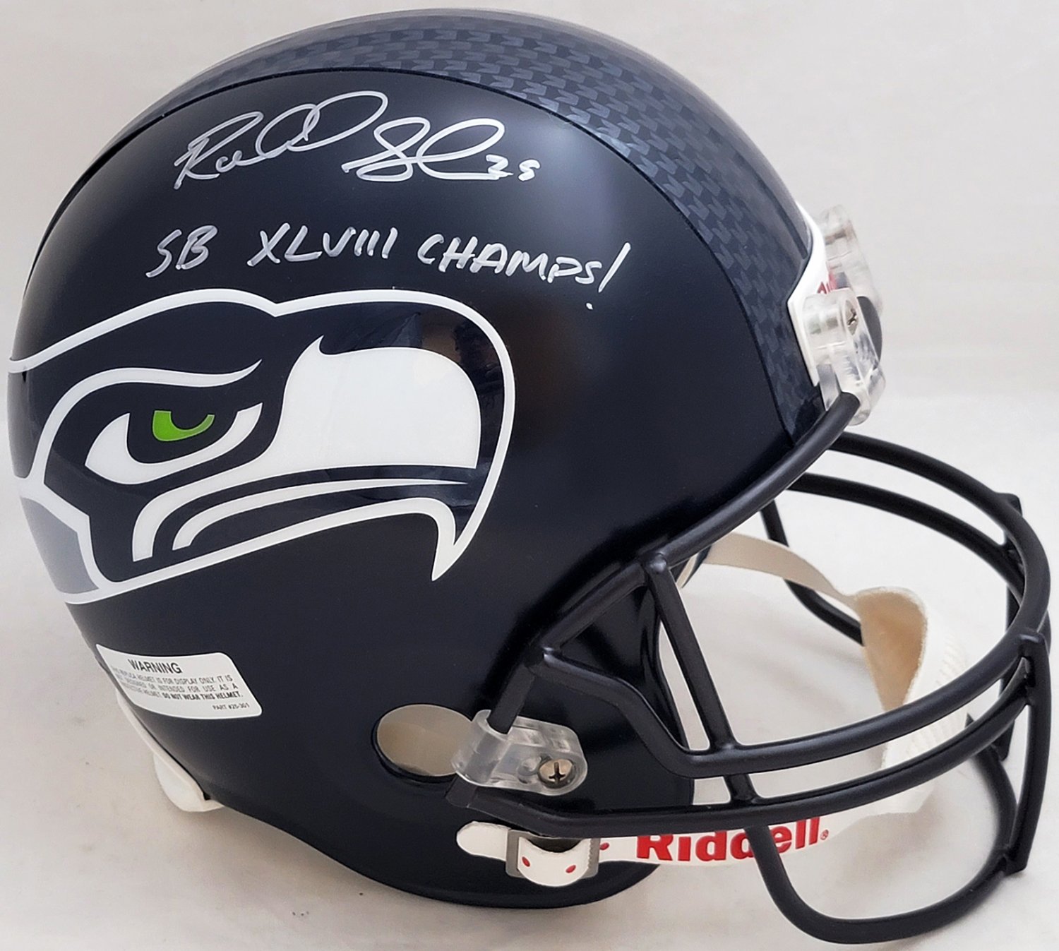 Richard Sherman Autographed Signed Seattle Seahawks Blue Full Size
