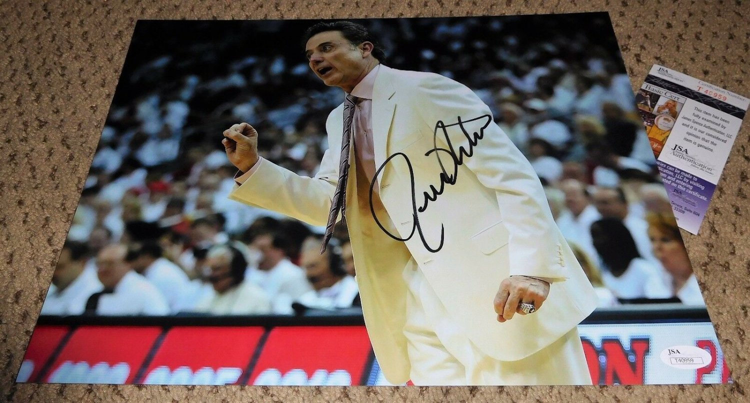 rick pitino signed basketball
