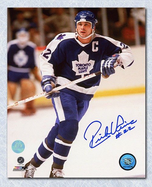 Rick Vaive Toronto Maple Leafs Autographed Signed Captain 11x14 Photo