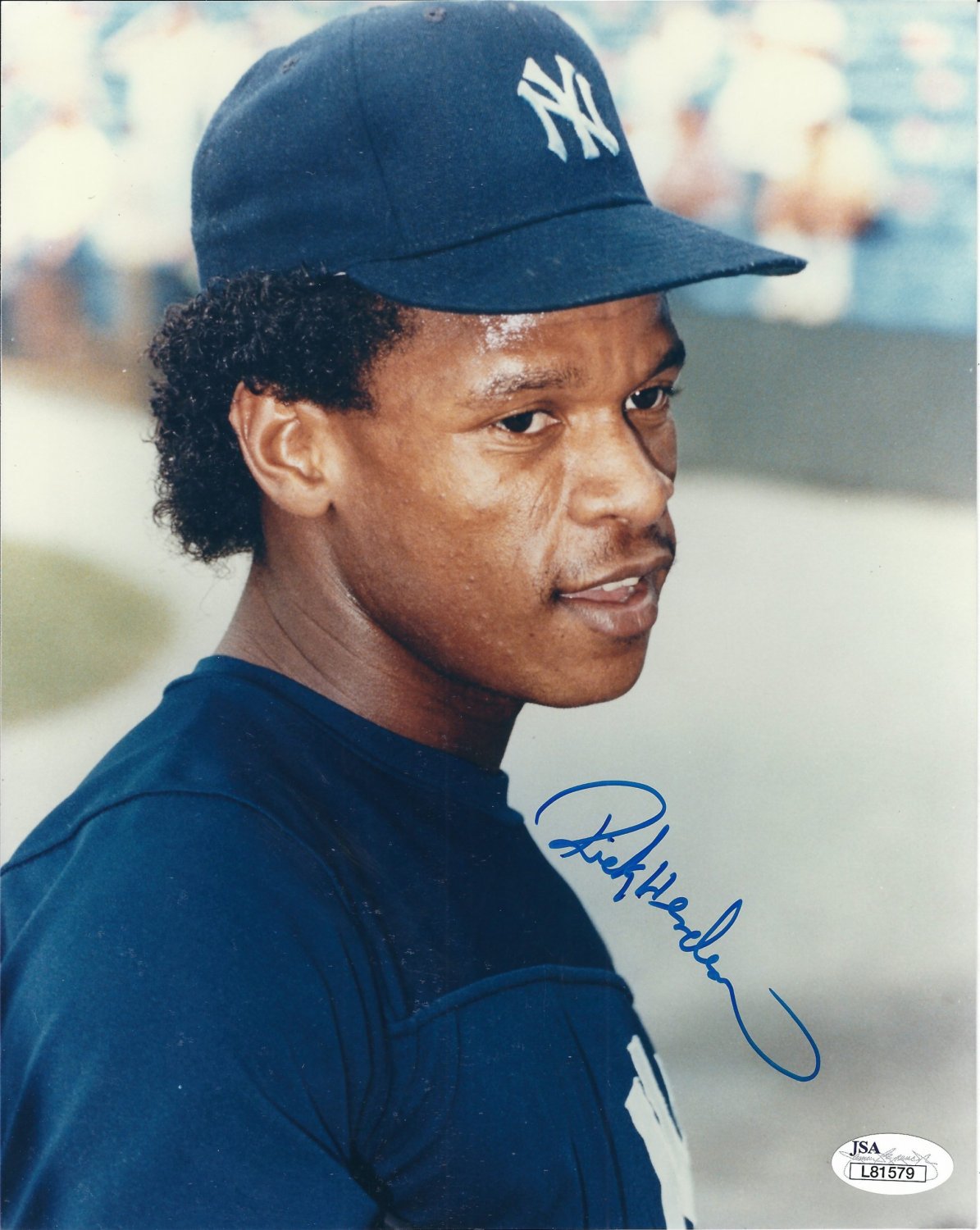 Rickey Henderson Autographed Signed 8X10 New York Yankees Photo JSA -  Autographs