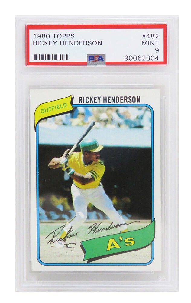 Rickey Henderson (Oakland A's) 1980 Topps Baseball 482 RC
