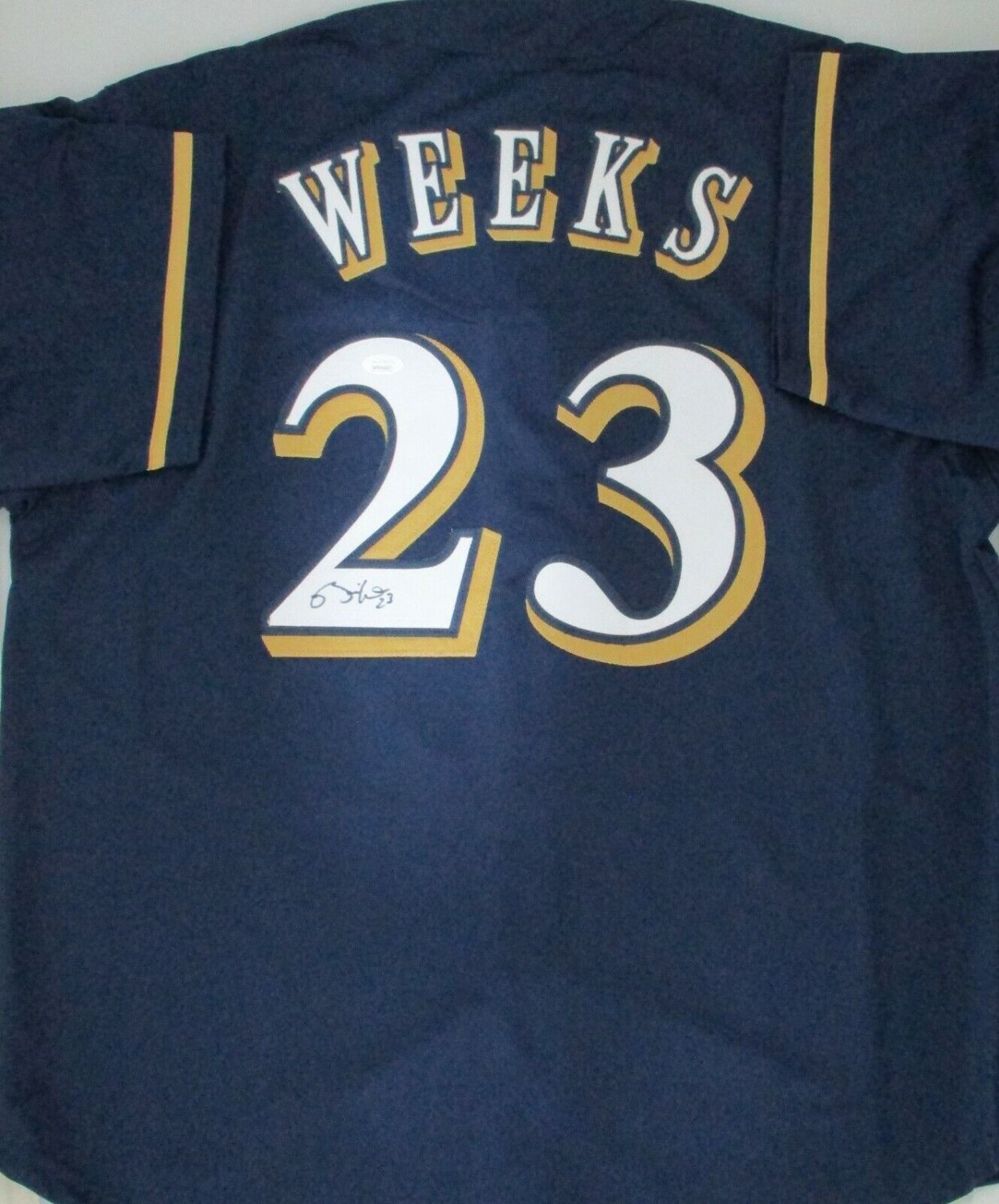 Rickie Weeks Autographed Signed Brewers All Star Custom Replica Navy  Milwaukee Jersey Auto - JSA
