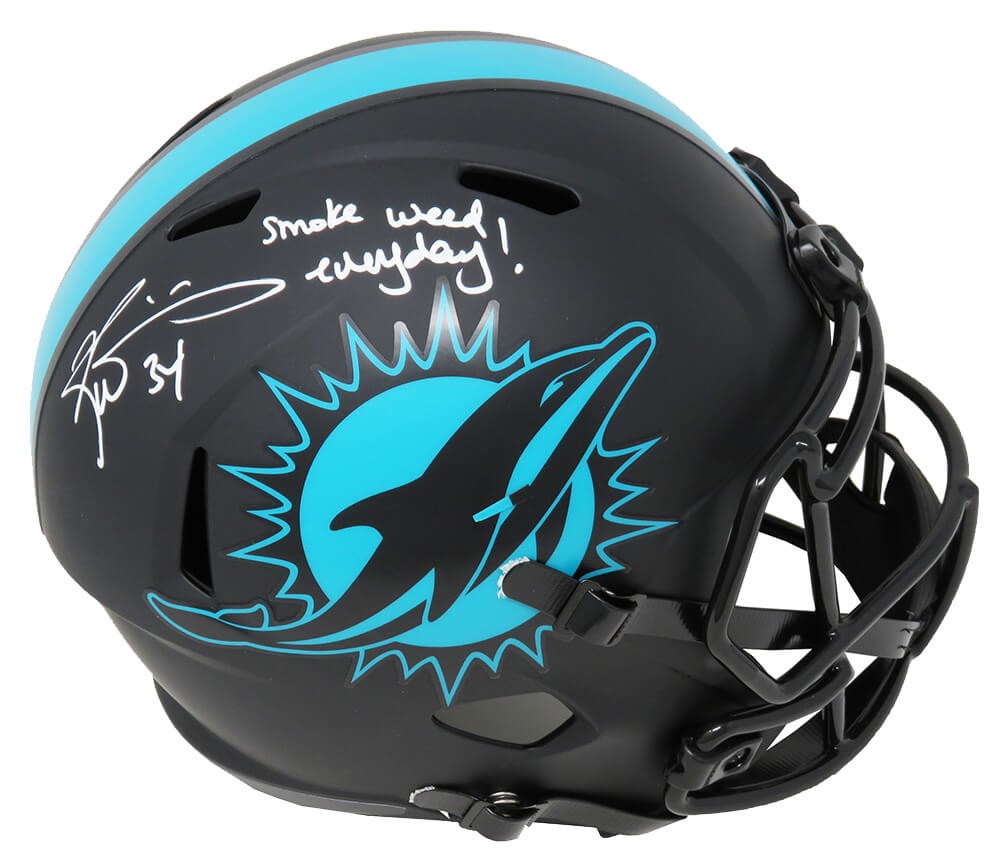 Ricky Williams Autographed Signed Miami Dolphins Eclipse Black