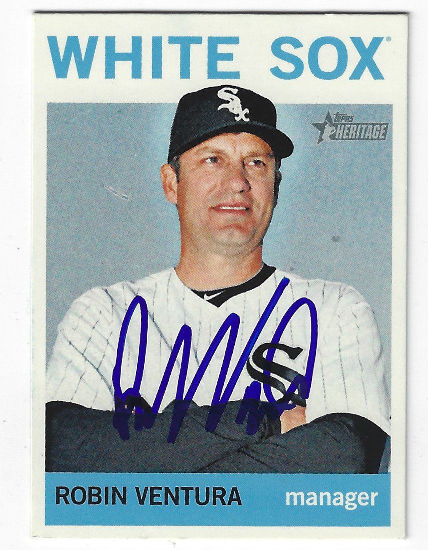 Robin Ventura Autographed Signed Chicago White Sox 2013 Topps
