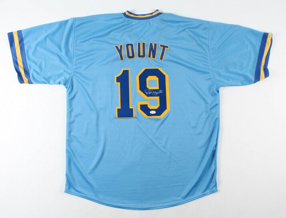 Robin Yount MVP 1982 & 1989 Signed Milwaukee Brewers Authentic 1982 Jersey  JSA