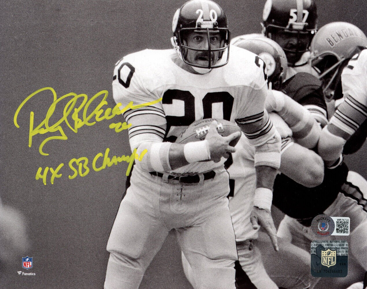 Rocky Bleier Autographed Signed Pittsburgh Steelers 8X10 Photo 4X