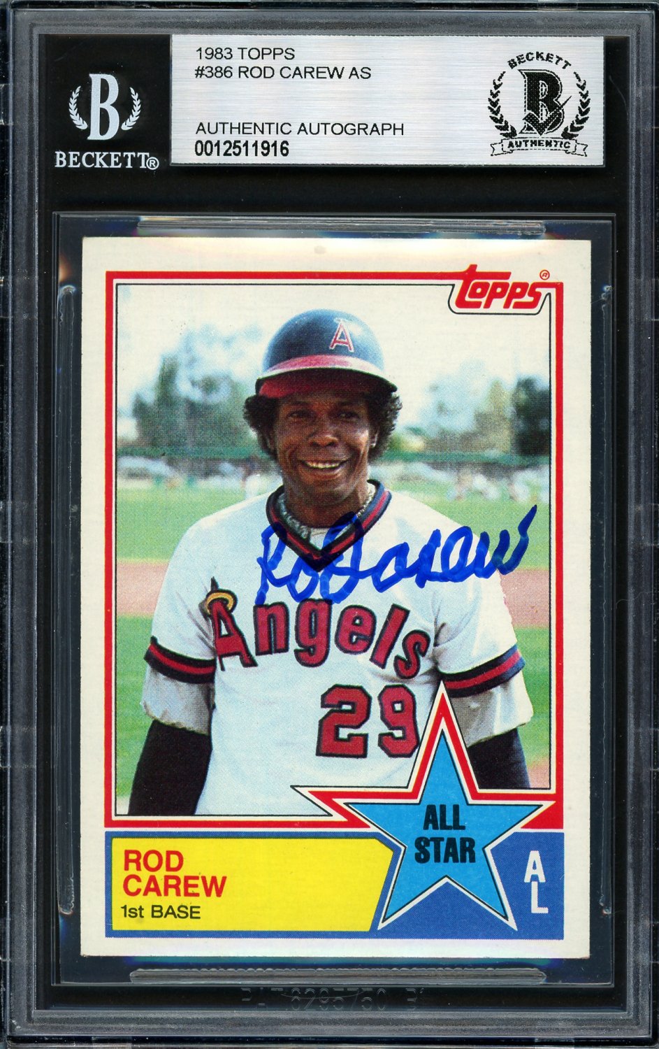 Rod Carew Autographed and Framed California Angels Jersey