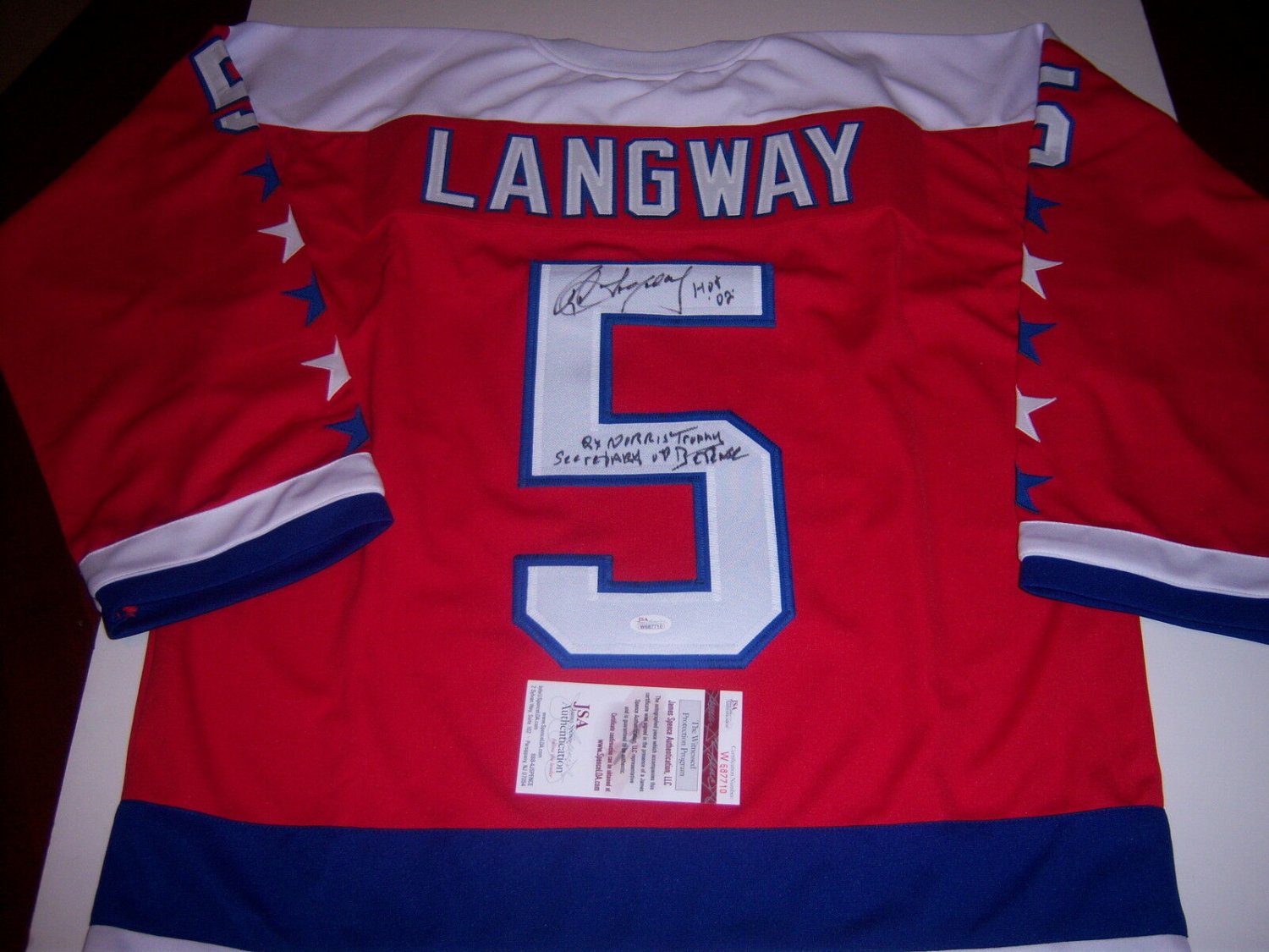 Rod Langway Autographed Signed 