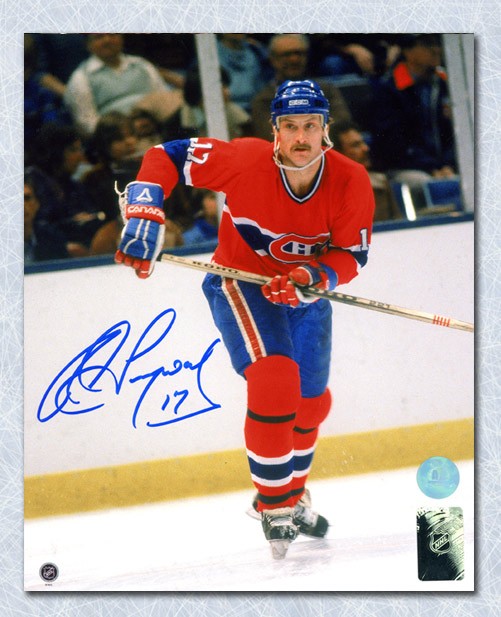 Rod Langway Montreal Canadiens Autographed Signed Hockey Action 8x10 Photo