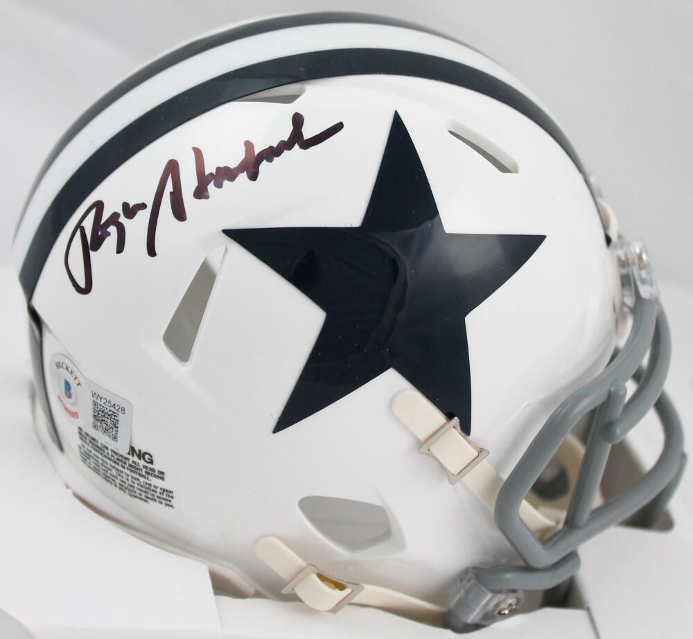 Roger Staubach Autographed Dallas Cowboys Helmet w/ Beckett