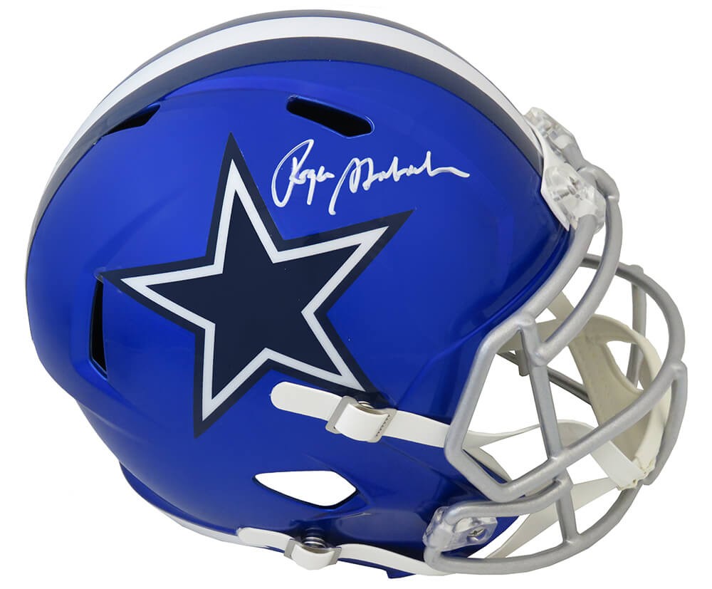 Roger Staubach Autographed Signed Dallas Cowboys FLASH Riddell