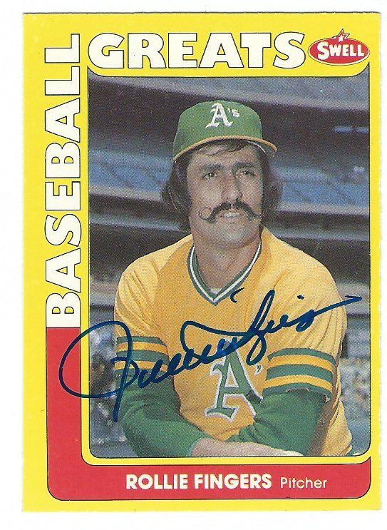 Rollie Fingers Autographed Signed 1991 Swell Baseball Great Card