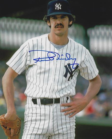 Ron Guidry New York Yankees Autographed 8 x 10 Pitching