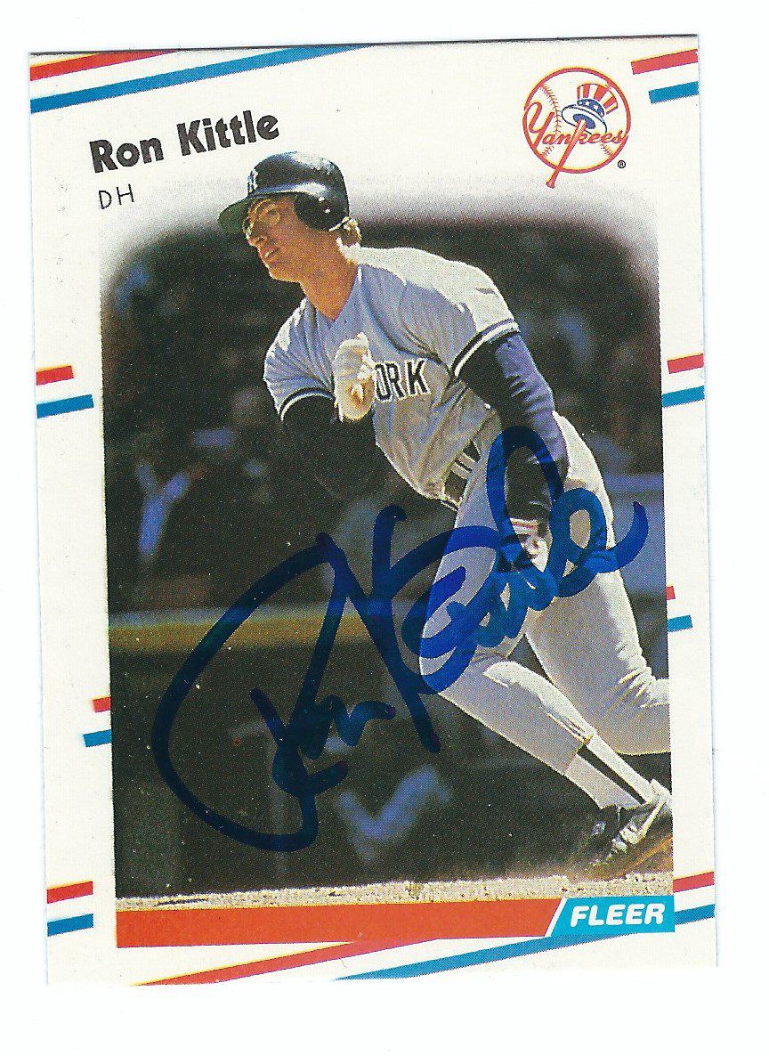Ron Kittle Autographed Signed 1988 Fleer Baseball Card - Autographs