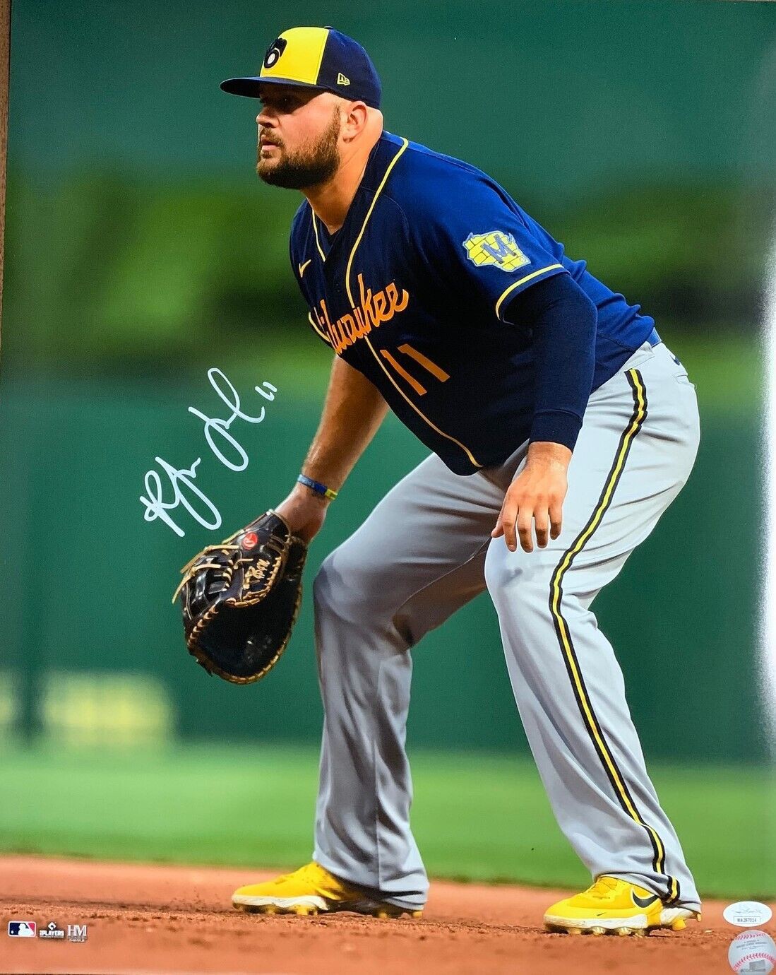 Rowdy Tellez Autographed Signed Milw Brewers Infielder 16X20 Photo