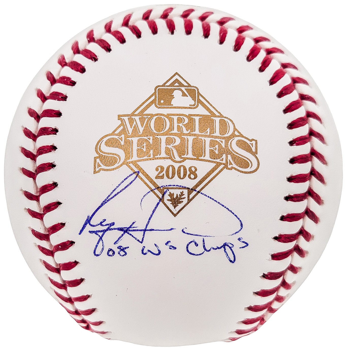 Ryan Howard Autographed Signed World Series 2008 Baseball