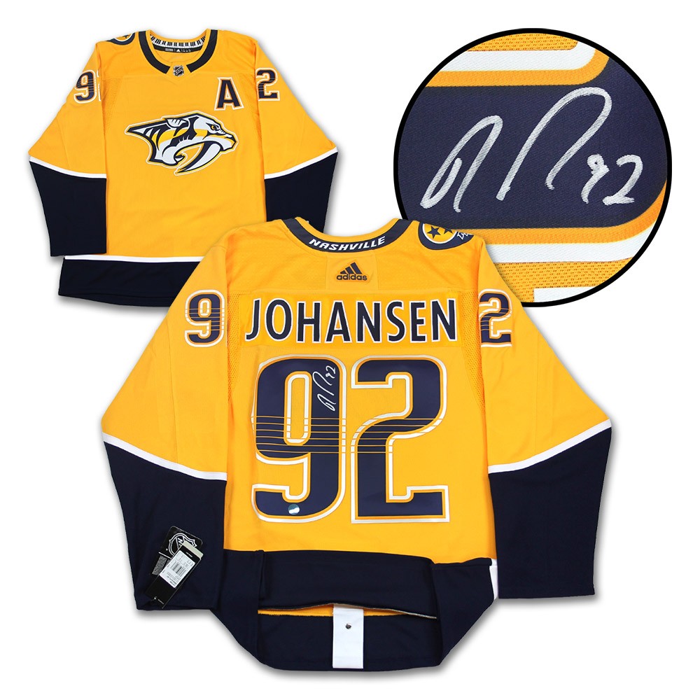 Ryan Johansen Nashville Predators Autographed Signed Adidas Authentic Hockey Jersey