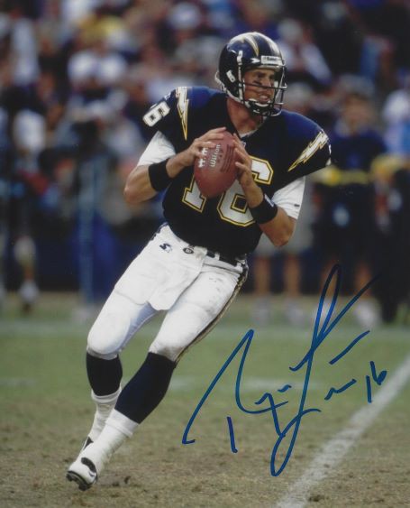 Ryan Leaf Signed Autographed San Diego Chargers Custom Jersey