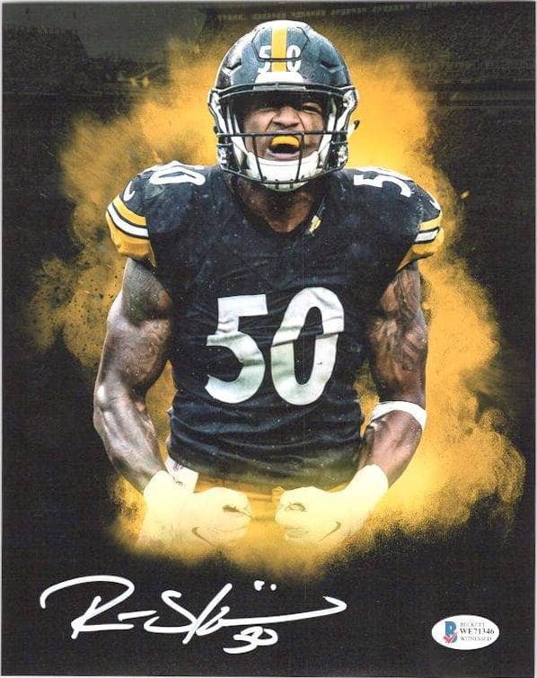 Ryan Shazier Autographed Signed Color Burst Flexing 8x10 Photo